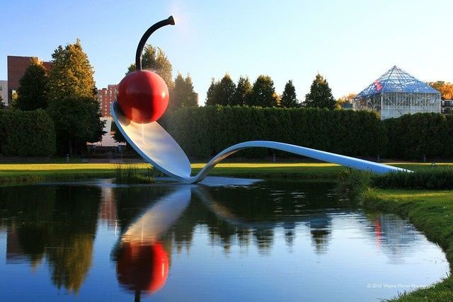 Large Cherry and Spoon American Roadside Attraction