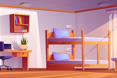 Dorm Room Illustration 