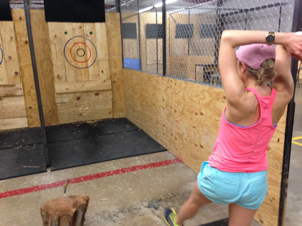 Axe throwing: the new urban craze
