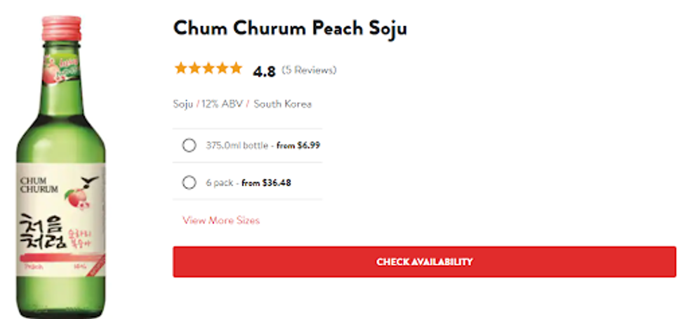 peach soju