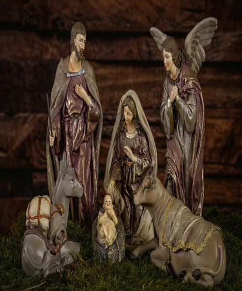 u200b"Nativity with St. Francis and St. Lawrence" by Caravaggio