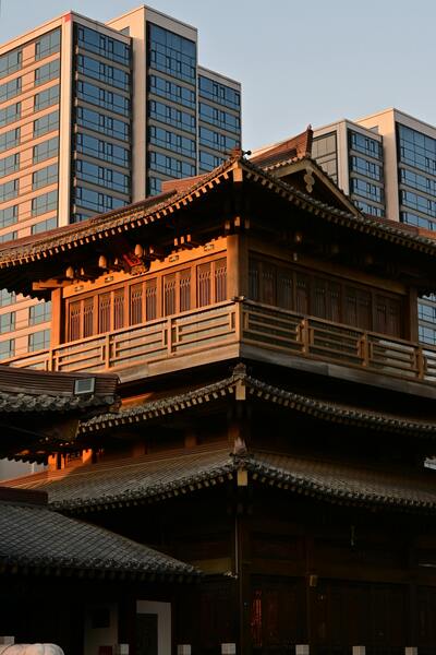 The flying buttress adds extra support to the massive building